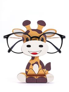 Wooden Cartoon Animal Design Eyeglasses Holder for Gift, Decorative Eyeglasses Display Stand for Home, Cute Eyeglasses Accessory