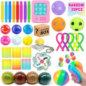 Random Color Squishy Toy, 20pcs/set Stress Relief Toy, Squeeze Toy, Funny Toy for Adults & Teens, Birthday Gift