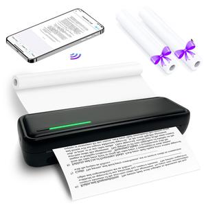 Portable A4 Thermal Printer, Wireless Support Mobile BT & PC Print Battery Powered Printer Excluded Battery, Smart Printer for Home School Office, Valentine's Day gift