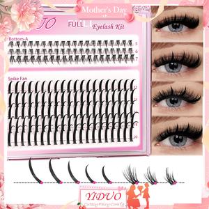 YIDUO Lash Clusters and Bottom Lashes Wispy Eyelash Clusters D Cluster Eyelash Extensions Spike Individual Eyelashes (5-6-7mm, 12-14-16-18-20mm), Spikes Lash Clusters