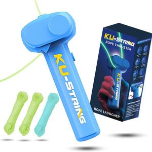 Electric Rope Launcher Toy, 1 Box Glow in The Dark Rope Launcher Toys with Rope, Creative Gifts for Pet & Age 14+
