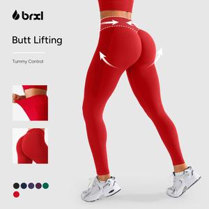 BRXL Lycra Fabric Butt Lifting No Front Seam High-Waisted Breathable Yoga Pants Tummy Control Seamless Gym Running Leggings #Parati #GymWorkout #TikTokMadeMeBuyIt #outdoorfun #Summervibes-1