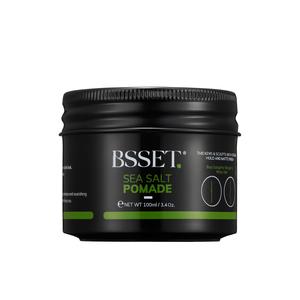 BSSET Sea Salt Pomade 100ml - Strong Hold and Matte Finish for Thickening and Sculpting Hair