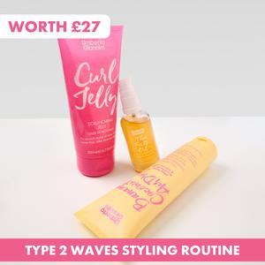 Umberto Giannini Curl Type 2 Kits for Wavy Hair - Includes Styling or Full Routine Kit Options - De-frizz, Define & Smooth Type 2a-2c Waves For Effortless, Soft Wavy Hair
