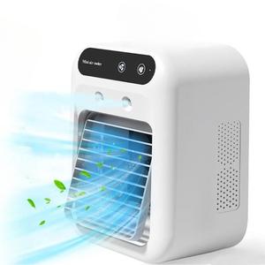 Portable Air Conditioner Fan, USB Rechargeable 3-in-1 Air Cooler with Dual Fog Setting & Powerful Wind Speed, Mini Air Conditioner for Room Living Room, Travel Fan #TOP PICKS