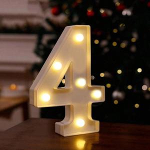 1PC 0-9 Number Theme Party Decoration LED Lights Night Light Party Wedding Cocktail Decoration Party Lighting Decoration
