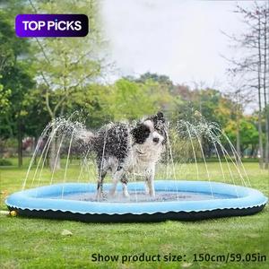 Outdoor Water Sprinkler for Dogs, Non-slip Pet Bathing Sprinkler, Outdoor Pet Shower Pad for Daily Use, Dog Playing Water Pad