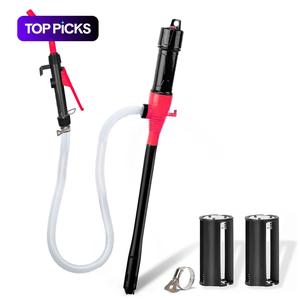 Portable Power Battery Pump, Water & Fuel Transfer Pump, Battery Powered Fuel Pump with 4ft Oil Outlet Pipe (Battery Not Included), Suitable for Lawn Mowers, Boats, Cars, Motorcycles