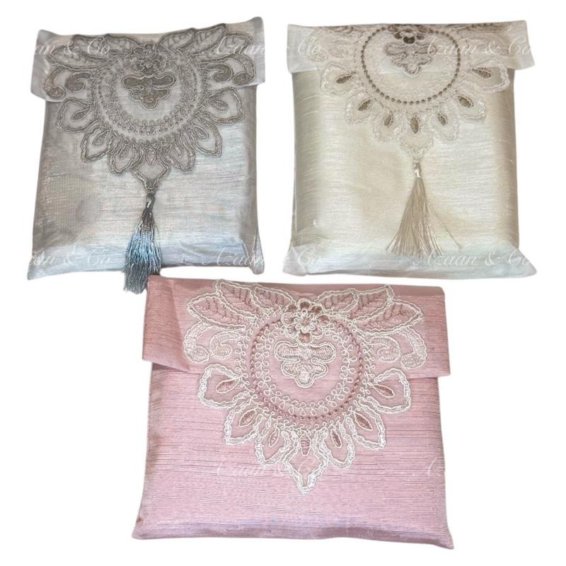 Lace Work Travel Prayer Mat | 70cm x 110cm | Muslim Islamic Gift for Ramadan, Eid, special occasion or suitable for personal use. 3 Colours available. soft prayermat prayermats sajadah duduk prayerrug