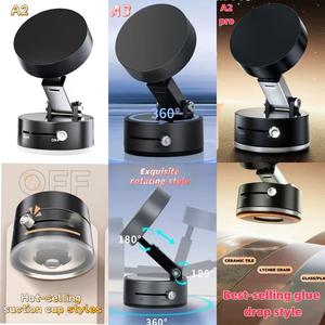 Magnetic Phone Holder, Vacuum Suction Cup Magnetic Phone Holder, Multifunctional Phone Stand for Home Office, Phone Accessories for iPhone & Android