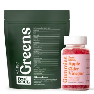 Greens & Apple Cider Vinegar Gummies bundle by Free Soul