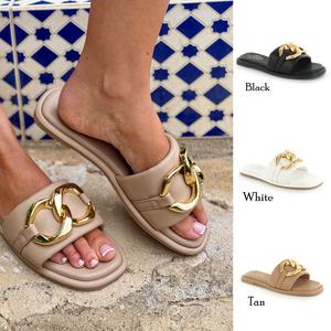 Capri:True to size for both standard & wide fit FLAT WOMENS COMFORT SANDAL