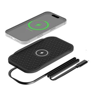 15W Car Wireless Charger, Silicone Anti-slip Mat, Non-slip Car Wireless Charger, Universal Car Interior Accessories for iPhone Samsung