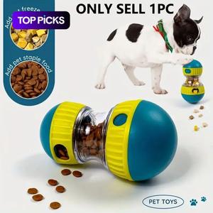 Interactive Dog Toy with Rotating Rolling Design, Durable Plastic Slow Feeder for Small Breeds, No Batteries Needed