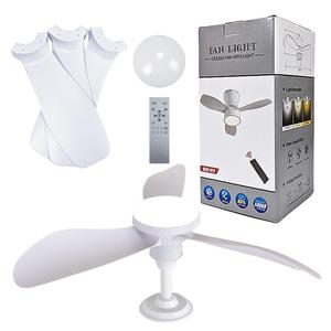 24 Inch Ceiling Fan with Light, Remote Control Ceiling Fan with 3 Wind Speed, Dimmable LED Light, Suitable for Bedroom, Kitchen, Living Room, Restaurant