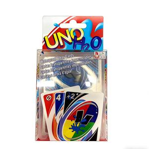 2026 New Board Games UNO H2O Card Game Family Fun Game WaterProof Pressure Proof PVC Plastic Transparent Kids Toys Playing Cards Birthday Gifts Party Card Game