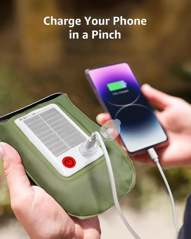 Solar-Powered Inflatable Camping Light – Waterproof, Magnetic & Perfect for Outdoor Adventures! CampingGear SolarLights OutdoorLife