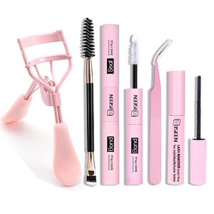 Eyelash Extension Tool Kit, Including Eyelash Bond and Seal, Eyelash Bond Glue, Remover, Curler, Brush, Tweezers for DIY Eyelash Use, Gentle Eye Makeup Tools, DIY Eyelash Extensions, Cosmetic Set, Compact
