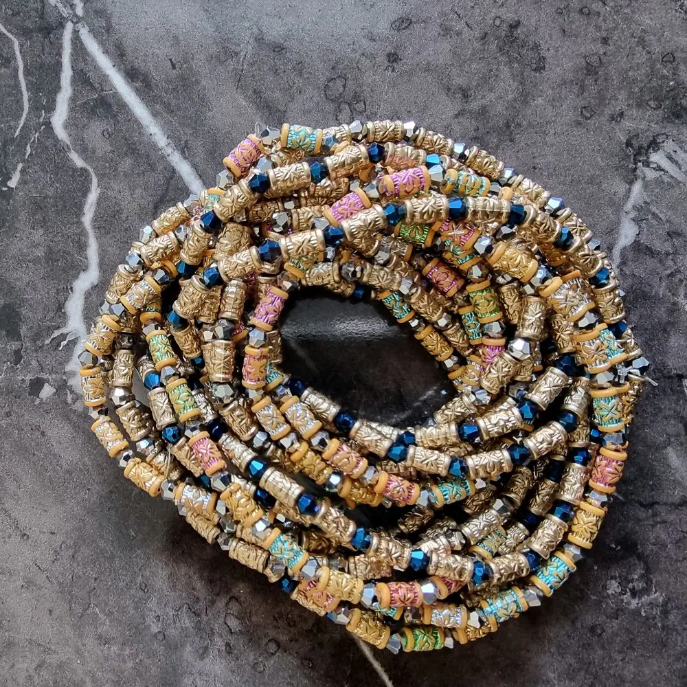 Elastic waistbeads for women. crafted  to beautify your waistlines in vibrant  colour* one size fit all*