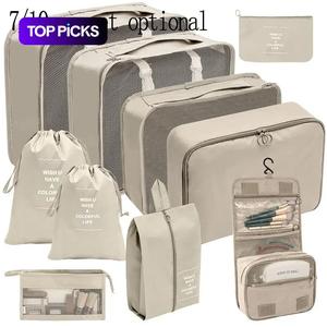 Travel Toiletries Storage Bag Set, Travel Storage Bags, Travel Essentials Carryall, 7/10pcs Portable Zipper Clothes Storage Pouches, Compact Toiletries Organizer for Cosmetics, Home and Suitcase Accessories, Toiletry Organizer, Travel Essentials