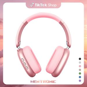 WENTRONIC Y01 Wireless Headphones with Hi-Res Audio, 48H Playtime, Foldable Design, Noise Reduction, Soft Earpads, and Mic for Android/PC