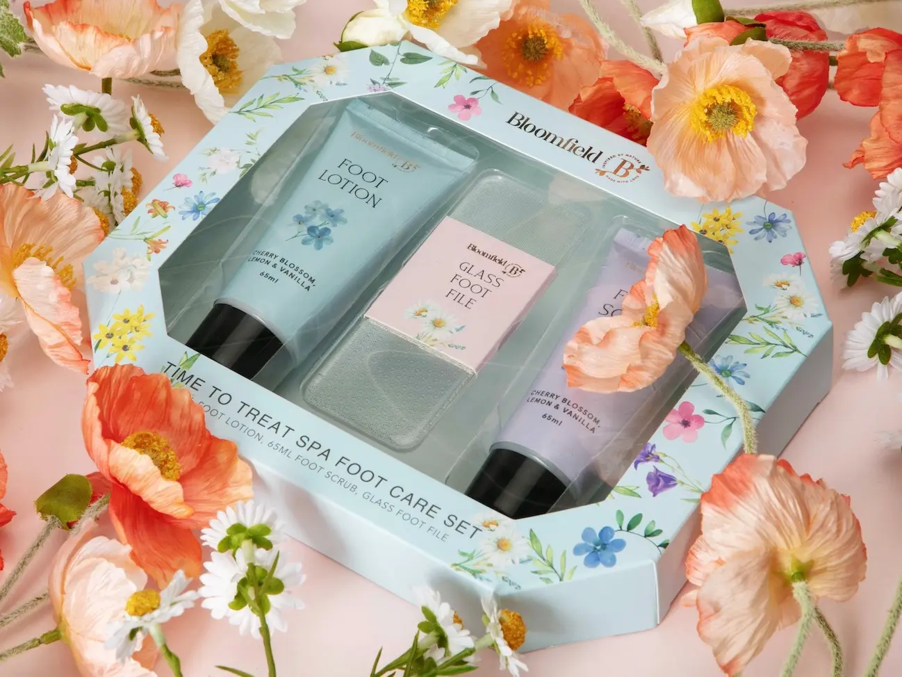 Bloomfield Time to Treat SPA Foot Care Set （Cherry blossom, lemon & vanilla）