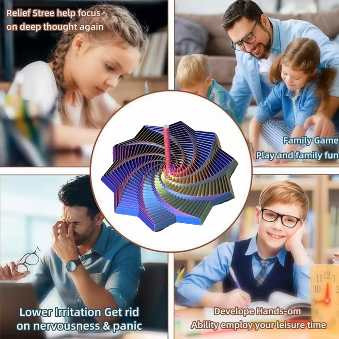 Expanded Sensory Fidget Star with Handle - Very Satisfying Sight and ...