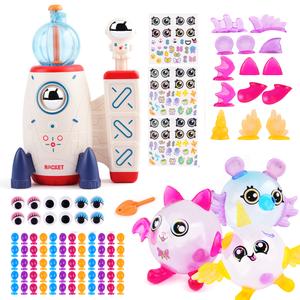 DIY Magic Sticky Balloon With Pump, Model bouncy balloon kit multiple sculptures for kids toy, 60 balloons, 134 accessories, Party fun activities/gifts for toddler boys and girls【DealsForYouDays】