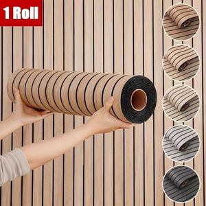 3D Groove Grille Wallpaper, Waterproof Peel-and-Stick Removable Self-adhesive Wallpaper, Easy Wipe Clean Wallpaper for Kitchen & Bath Wall and Floor