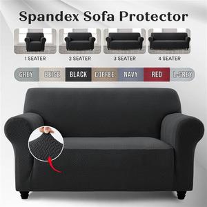Oxford Homeware Spandex Sofa Cover - 360° Protection Elastic Fit Couch Covers for Living Room, Soft Washable Furniture Protector, Non-Slip Sofa Slipcovers for Furry Friends & Little Ones - Available Sizes: 1-Seater, 2-Seater, 3-Seater & 4-Seater