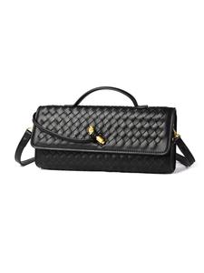 Elegant Woven Texture Lock Buckle Crossbody Handbag, Versatile Two-In-One Design, Stylish Shoulder Bag for Everyday Use