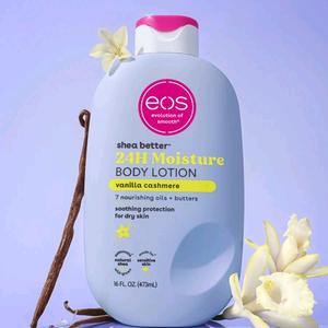 EOS Vanilla Cashmere Body Lotion. Travel Size 74ml. Body Lotion 473ml