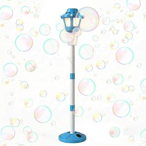 Bubble Machine with Light and Music for Outdoor, Automatic Bubbles Blower Maker for Kids & Adults, Bubble Blower and Wand Toy, Battery Bubbles Blower Machine for Wedding Birthday Party