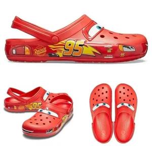 Cars Lightning McQueen Slip On House Shoe Slide Comfort Footwear Summer Active Sizes UK 1-11 Sandal Boy