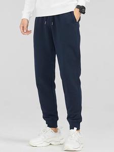 Men's Solid Color Jogger Pants, Casual Comfy Loose Fit Trousers for Spring & Fall, Men's Bottoms for Daily Wear