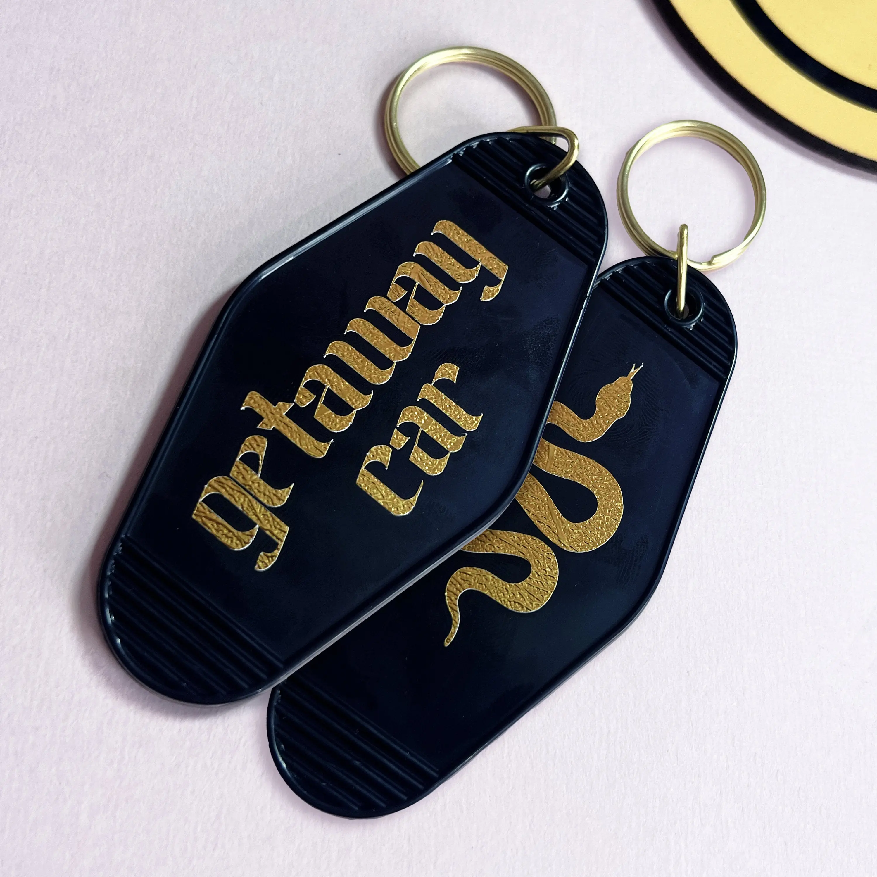 Taylor Swift 'Getaway Car' Black Acrylic Motel Keychain