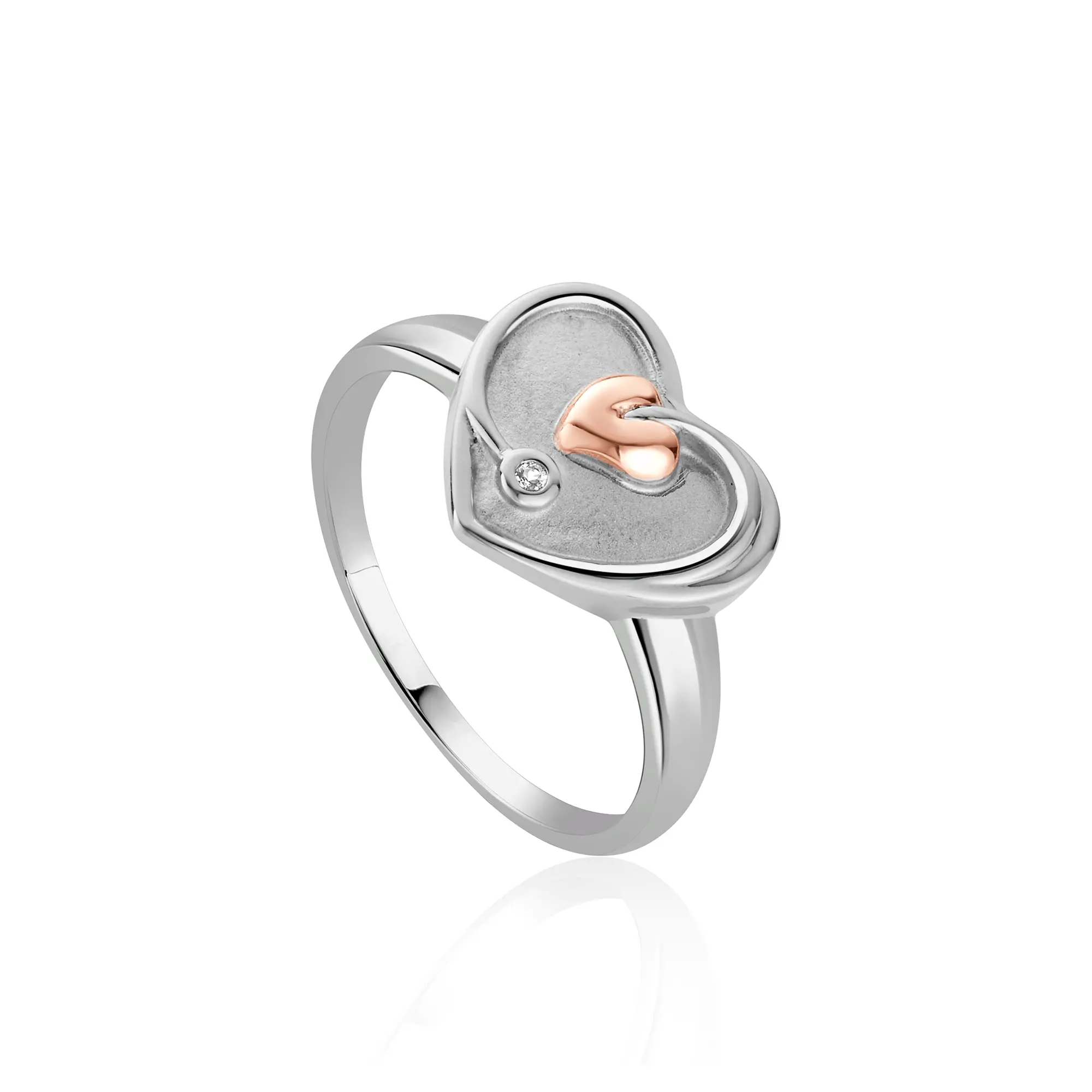 Tree of Life® White Topaz Heart Ring