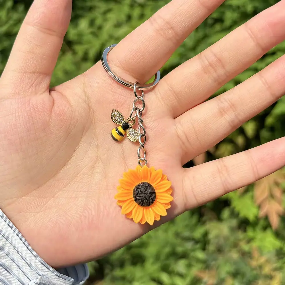 A Sunflower Keychain - Beautiful Design - Perfect for Keys