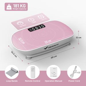 MERACH Vibration Plate Exercise Machine, Lymphatic Drainage Machine, Whole Body Workout Vibration Platform for Wellness and Fitness
