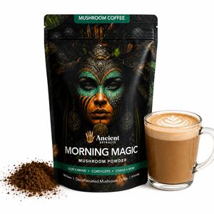 Morning Magic Decaf Mushroom Coffee 180g Delicious and natural 30 days supply