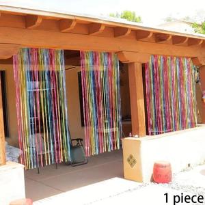 Colorful Door Curtain, 1 Count Glitter Door Curtain, Hanging Door Rope Curtain, Closet Door Curtain, Living Room Partition, Window Wall Panel Edging Background