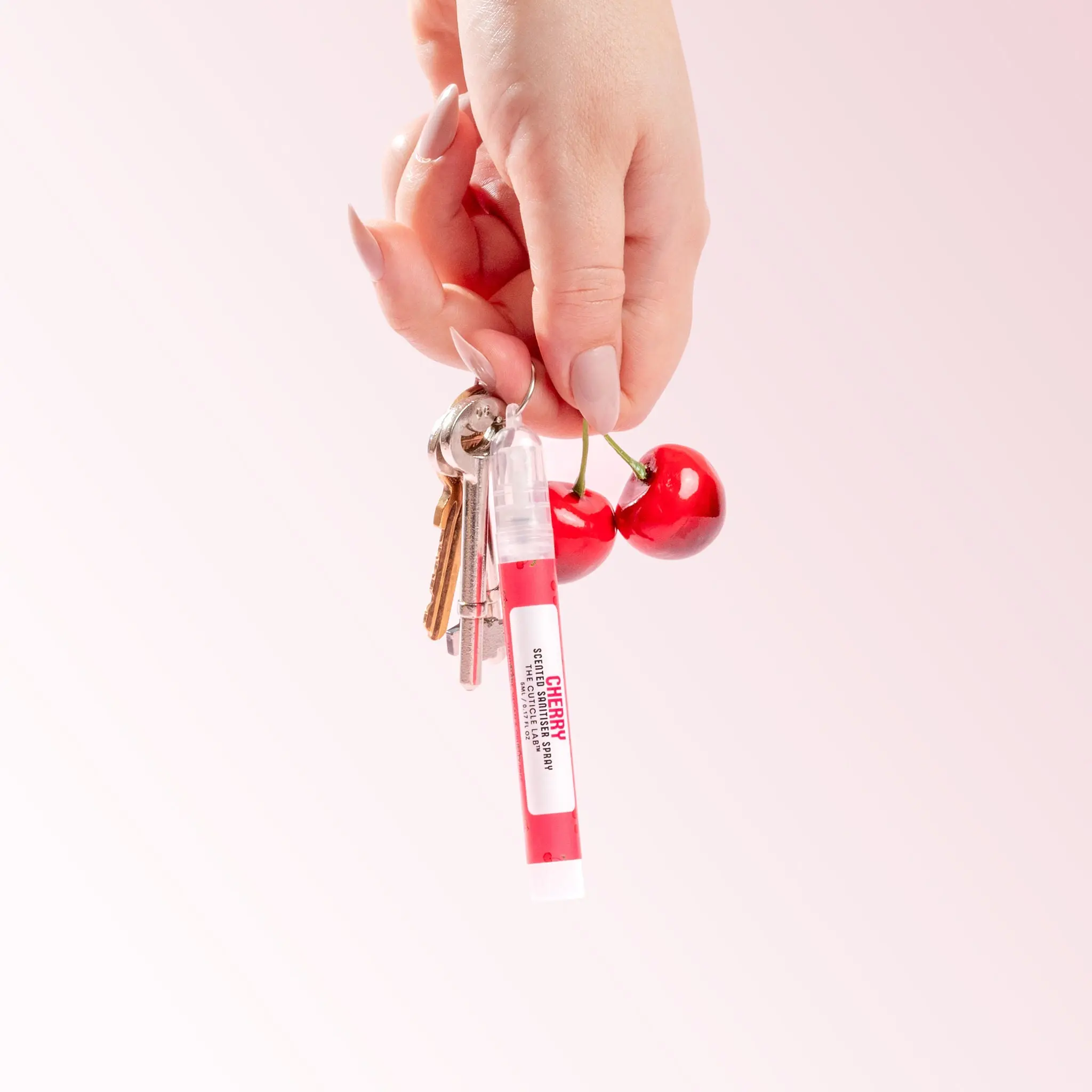 Mini Scented Sanitiser 5ml Keyring - WATER-FREE - The Cuticle LAB - UK Handmade - 30+ fragrances