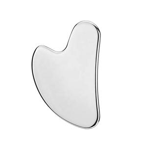 Heart Shaped Stainless Steel Gua Sha Scraper, Facial Massage Tool, Professional Skin Care Tool for Women, Facial Care Tools, Facial Beauty Instrument