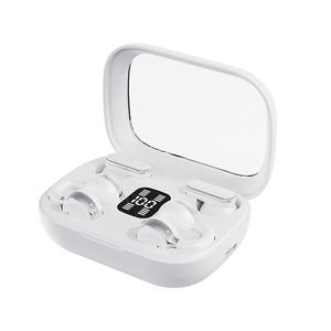 2-in-1 Wireless Headphones, Mini Couples Earbuds with Clip-On and In-Ear Dual Mode Design, 30-Hour Battery Life, with Digital Power Display & Transparent Shell Design, for Music, Home, Office