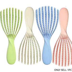 Miracle Brush, Detangling Hairbrush, paddle brush, Enhances hair smoothness, strength, and shine, Combines boar hair with nylon bristles, featuring micro-ball massage tips, Stimulates the scalp, increases hair volume
