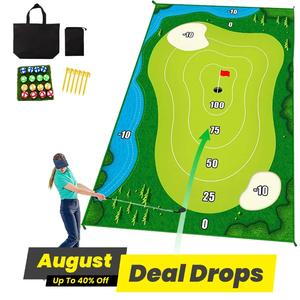 Casual Golf Game Set, Halloween Golf Batting Sticky Ball Mat for Home Golf Batting Practice, Mini Golf Course Casual Golf Game Set, Golf Accessories 2024, Golf Putter, Golf Equipment, Valentine's Day Gift, Golf Training