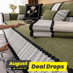 Geometric Pattern Sofa Cover, Non-slip Sofa Slipcover, Washable Sofa Slipcover, Sofa Protector, Home Decor Supplies, Furniture Protector for Living Room, Universal Sofa Protector