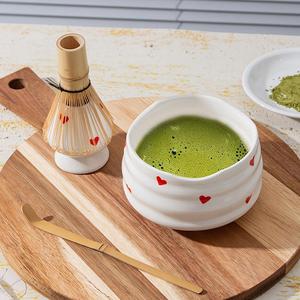 Matcha Tea Set, 4pcs/set Including Matcha Bowl & Bamboo Whisk & Stirring Stick & Tea Bowl, Tea Making Tool for Home Kitchen, Gift for Matcha Lover, Utensils