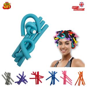 MR 6pcs Round Bendy Hair Rollers  – Heatless Curlers for Easy Waves & Voluminous Curls, Haircare, Durable, Lightweight, No Heat Damage, Soft, Flexible, Non-Slip, Salon-Quality, Long-Lasting Curls, Styling, Comfortable, Easy Use - 58
