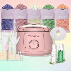 【Spring Gift Picks】Professional Waxing Kit - Valentine's & New Year Gift, Complete Wax Pot for Painless Full-Body Hair Removal, 5 Packs of Wax Beads, 20 Applicator Sticks, Ideal for Home & Salon Use, Bee Body Care